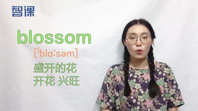 [图]blossom-英文单词讲解