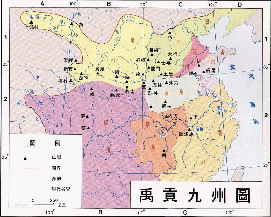 夏朝1 你知道華夏九州是哪九州嗎?夏朝各州又要進貢什麼東西呢?